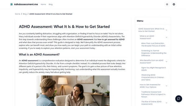 ADHD Assessment: What It Is & How to Get Started