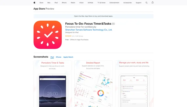 Focus To-Do: Pomodoro Timer & Tasks