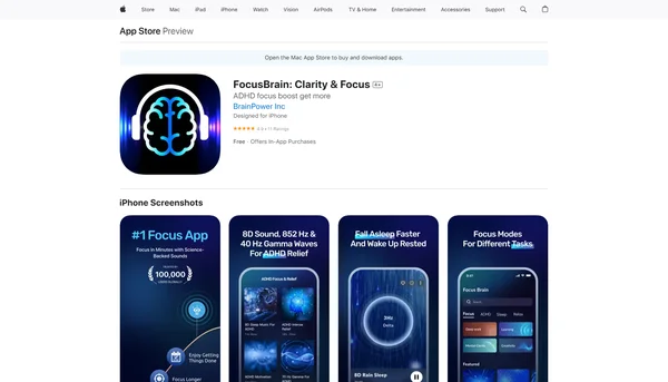 FocusBrain: ADHD & Deep Focus