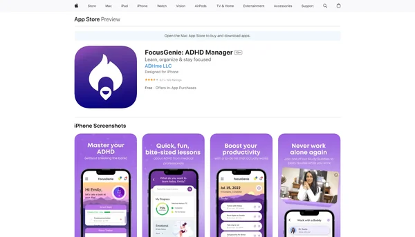 FocusGenie:ADHD管理器