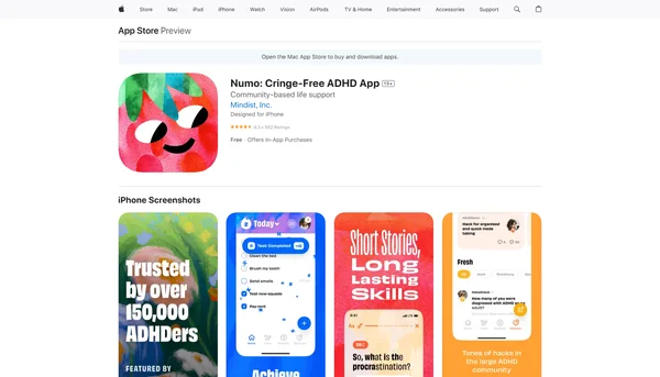 Numo:无尴尬ADHD应用
